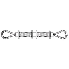 Câble de sécurité pour retenue de flexibles Câble de sécurité pour retenue de flexibles