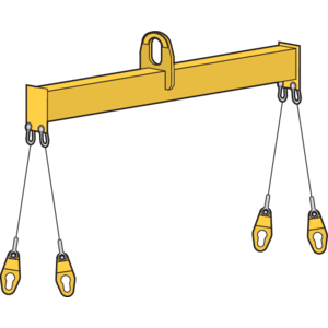 Palonnier de levage pour conteneurs légers