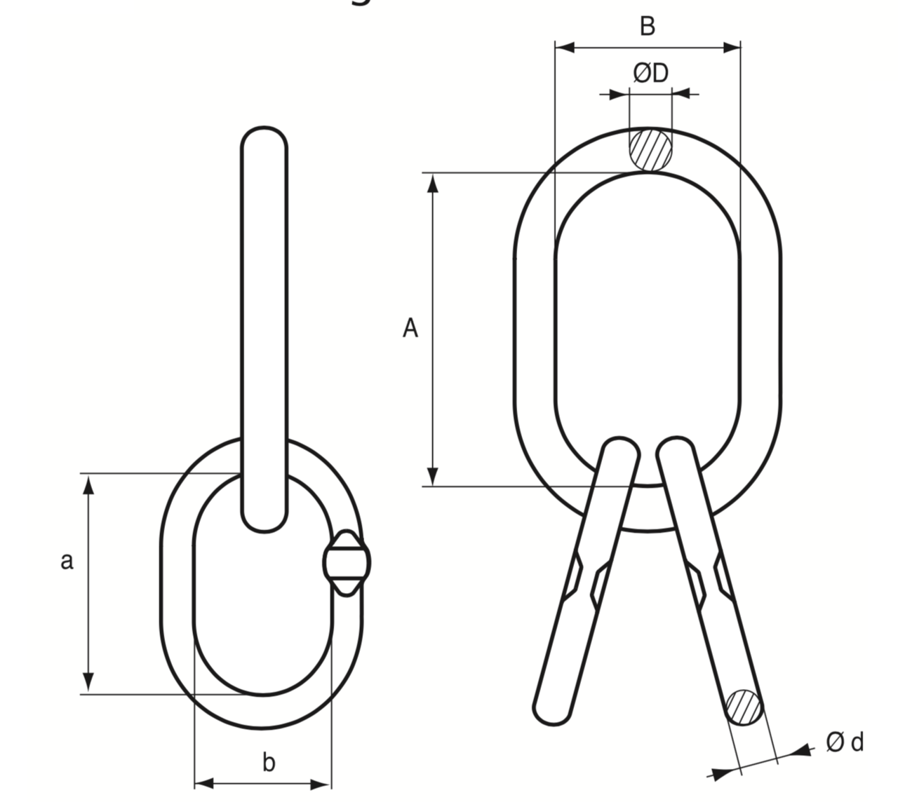 Anneau grade 80 Anneau de levage