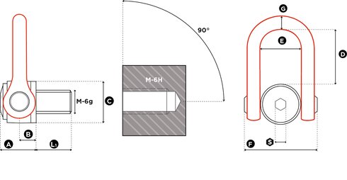 Anneau de levage Codipro schéma