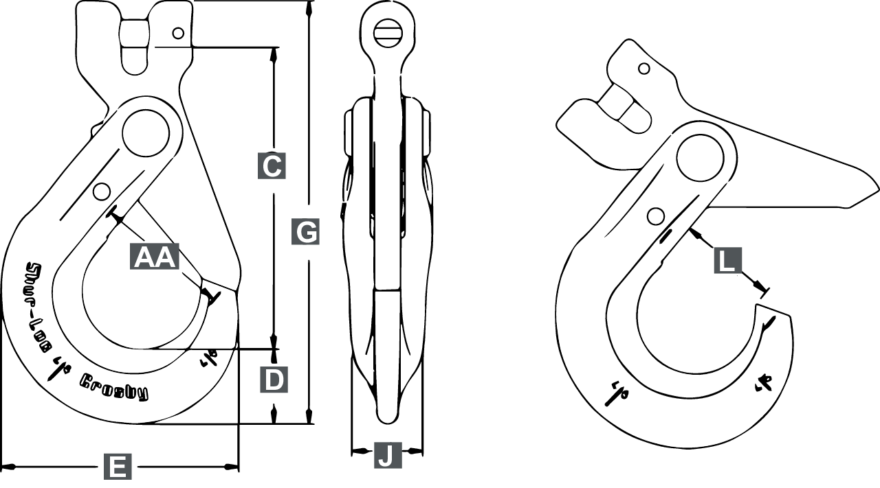 Clevis Hook Platinum S-1317_drawing