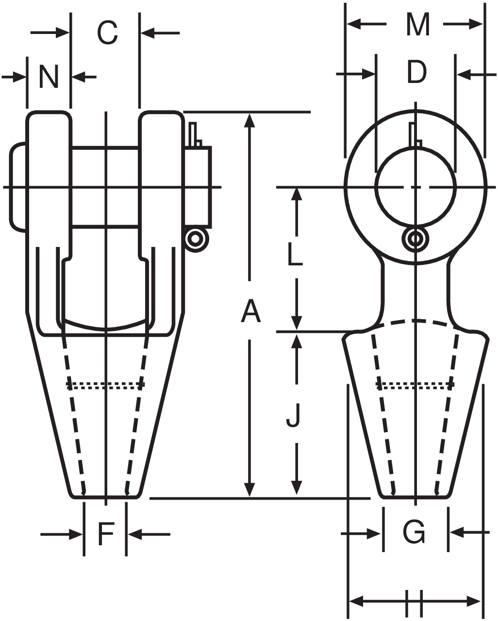 douille à chape