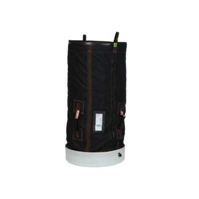 Version noire du grand sac à outils cylindrique 4897