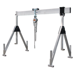 Portique d'atelier pliable en aluminium