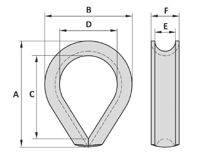 Dimensions cosse levage Cosse