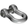 Quality GN H10 Bow Shackle- Safety Pin in forged alloy steel quenched and tempered.