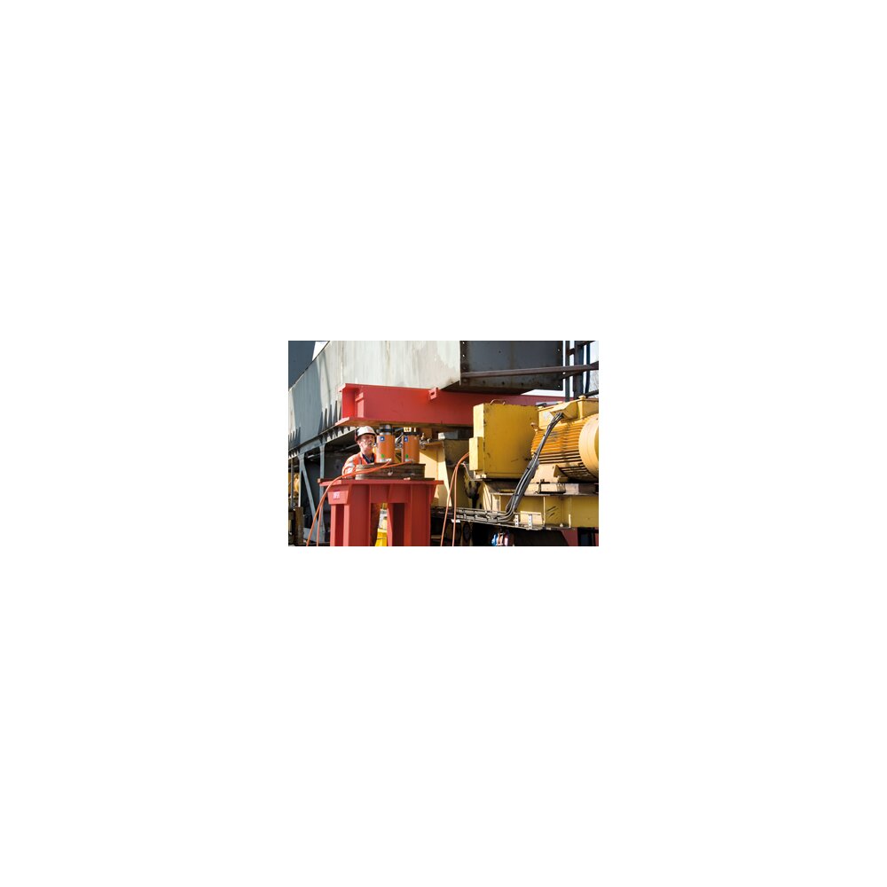 Utilisation du vérin HJ G SN à écrou de sécurité