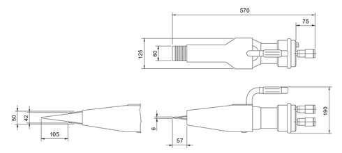 Schéma du coin avec retour hydraulique HWJ 25 U