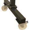 swivel castors of the storage rack for lifting accessories