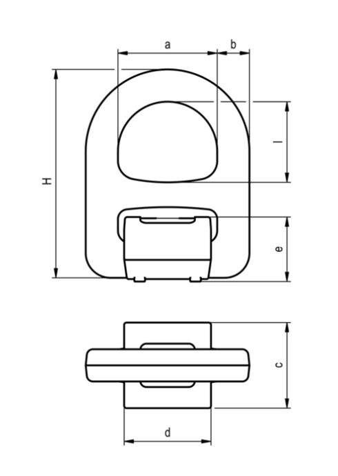Dessin technique de l'anneau à souder TAPS-E