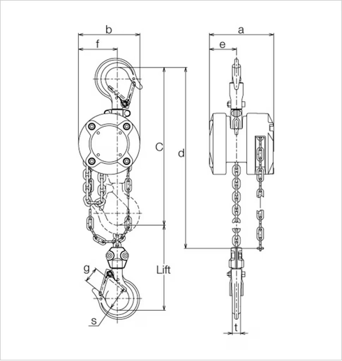 palan manuel KITO CX