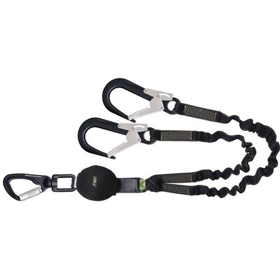 Longe fourche en sangle élastique