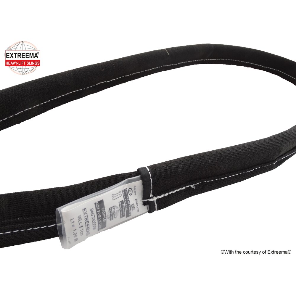 Élingue ronde noire Extreema® avec âme en Dyneema®