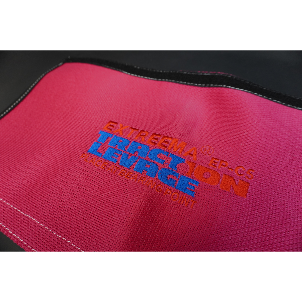 Brodage du logo Traction Levage sur une protection d'élingue | © Traction Levage