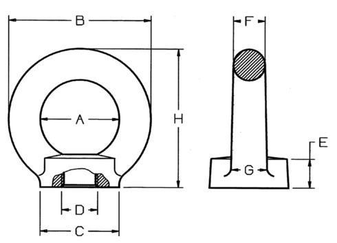Eye Nut 802 drawing