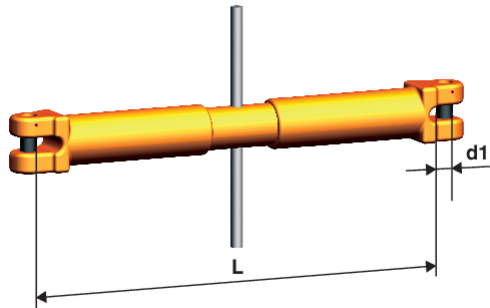 Clevis turnbuckle for lashing chain