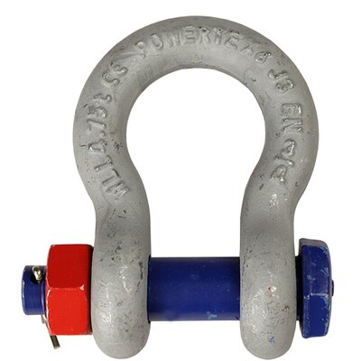 Bow Shackle POWERTEX PBSB Forged Alloy Steel | Traction Levage