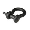 Côté droit de la manille lyre vissée Powertex noire
