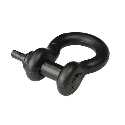 Côté droit de la manille lyre vissée Powertex noire