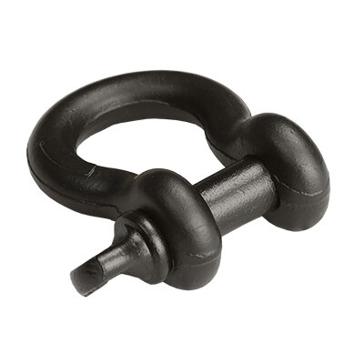 Côté gauche de la manille lyre vissée Powertex noire