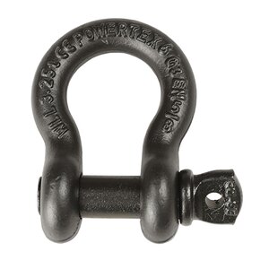 Manille lyre vissée Powertex noire