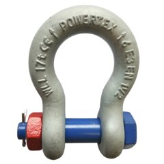 Manille lyre boulonnée goupillée