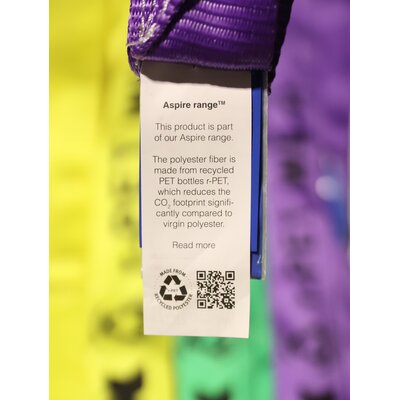 Etiquette sur les produits de la gamme Aspire™