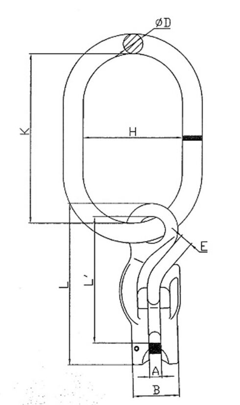 Schéma de l'anneau ovale MC1 POWERTEX