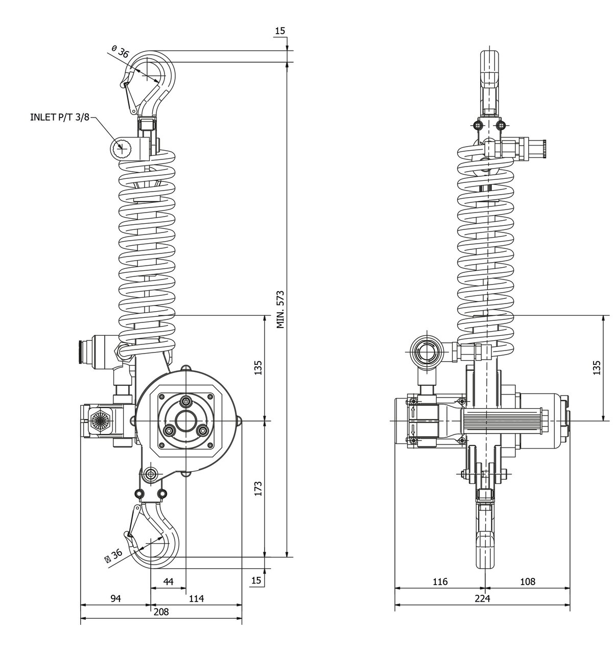palan pneumatique