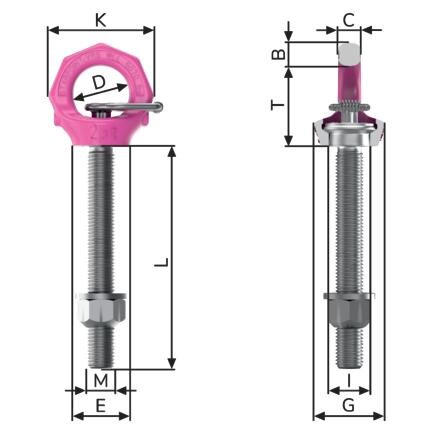 Lifting Eye Starpoint VRS-F with Variable Length blueprint