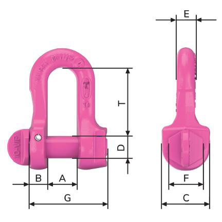 Dessin technique de la manille RUD VIP Foolproof