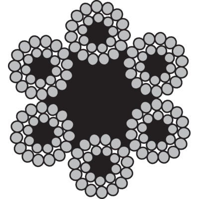 Câble 6x24 + 7 âme textile