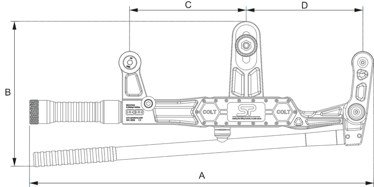 Clamp On Line Tensionmeter drawing