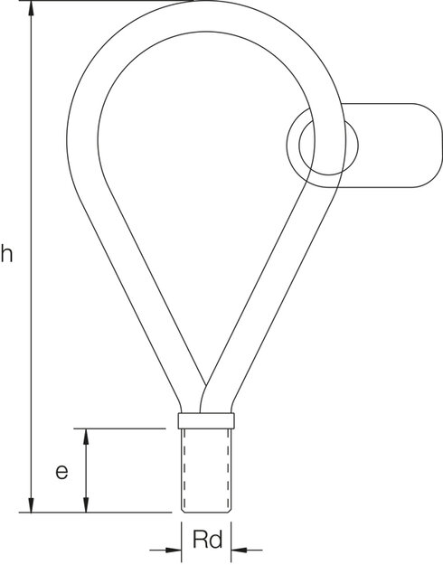 Wire rope lifting loop for concrete elements | Traction Levage