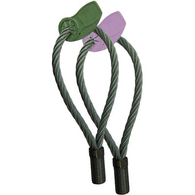 Wire rope lifting loop for concrete elements