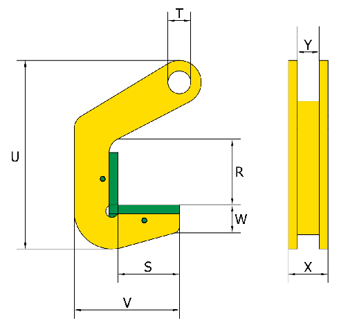 Pince de levage horizontal TPH schéma