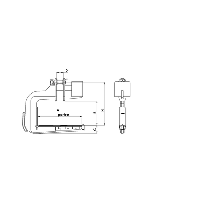 Dessin technique du cé de levage type 3