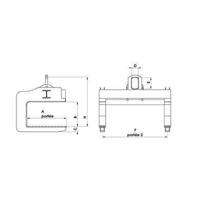 Dessin technique du cé de levage type 4
