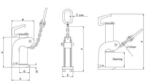Lifting Plate Clamp TLC drawing 