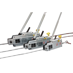 Portable hoist to lift/pull loads, for utilization in numerous configurations with long cables. Pulling and Lifting Hoist