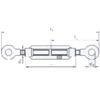 Turnbuckle DIN 1480 eye-eye