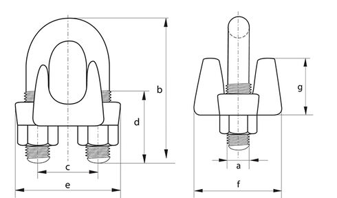 Wire rope clip Green Pin® G-6240 | Traction Levage