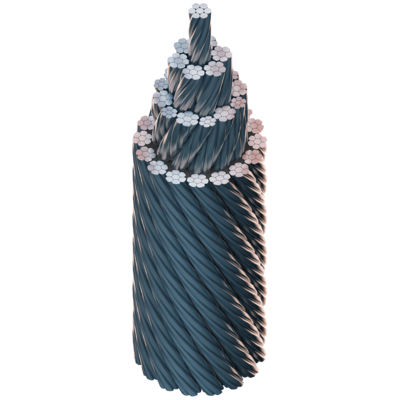 Rotation-resistant steel wire rope Verotop | Traction Levage