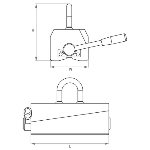 Aimant de levage NEO schéma