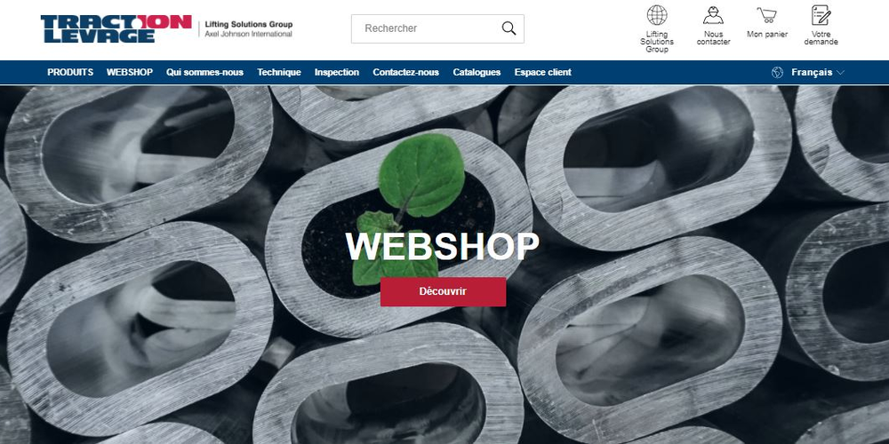 écran webshop