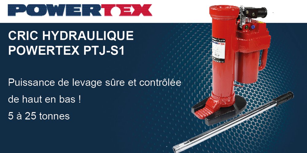 Cric hydraulique POWERTEX PTJ-S1