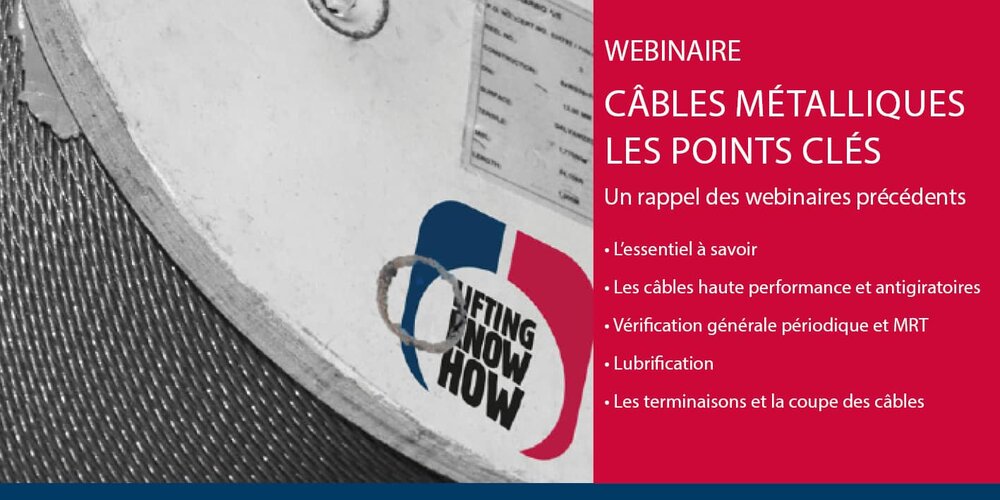 Webinaire sur les câbles métalliques