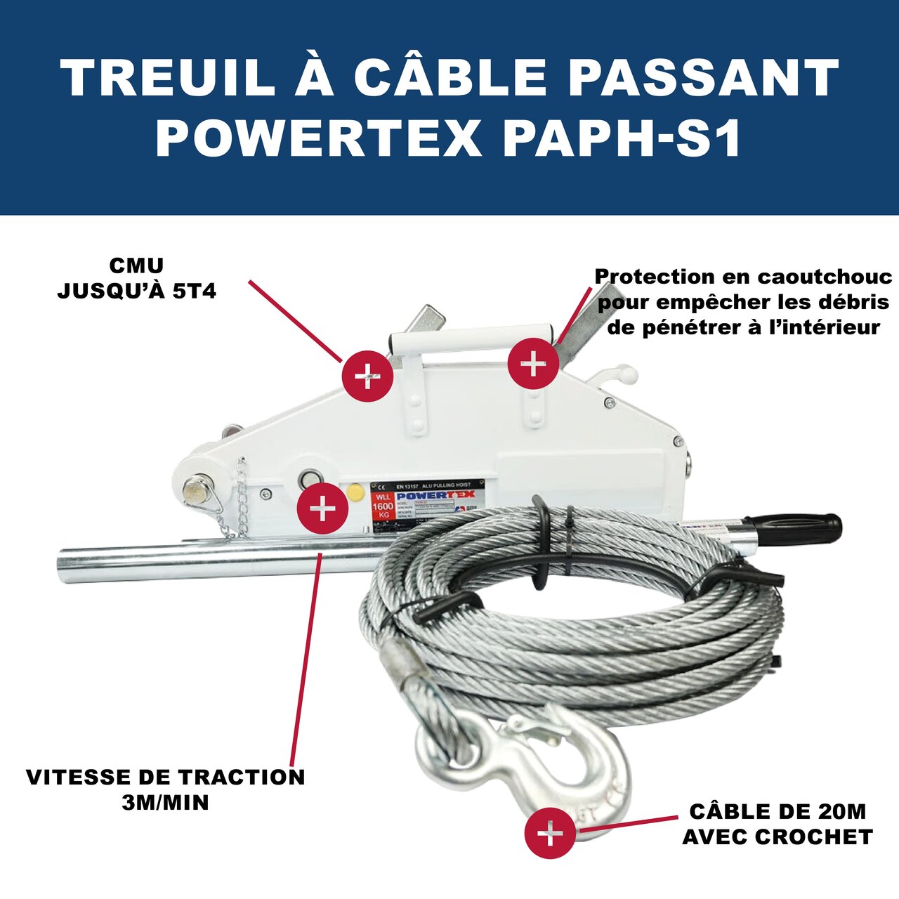Wire rope hoist | Traction Levage