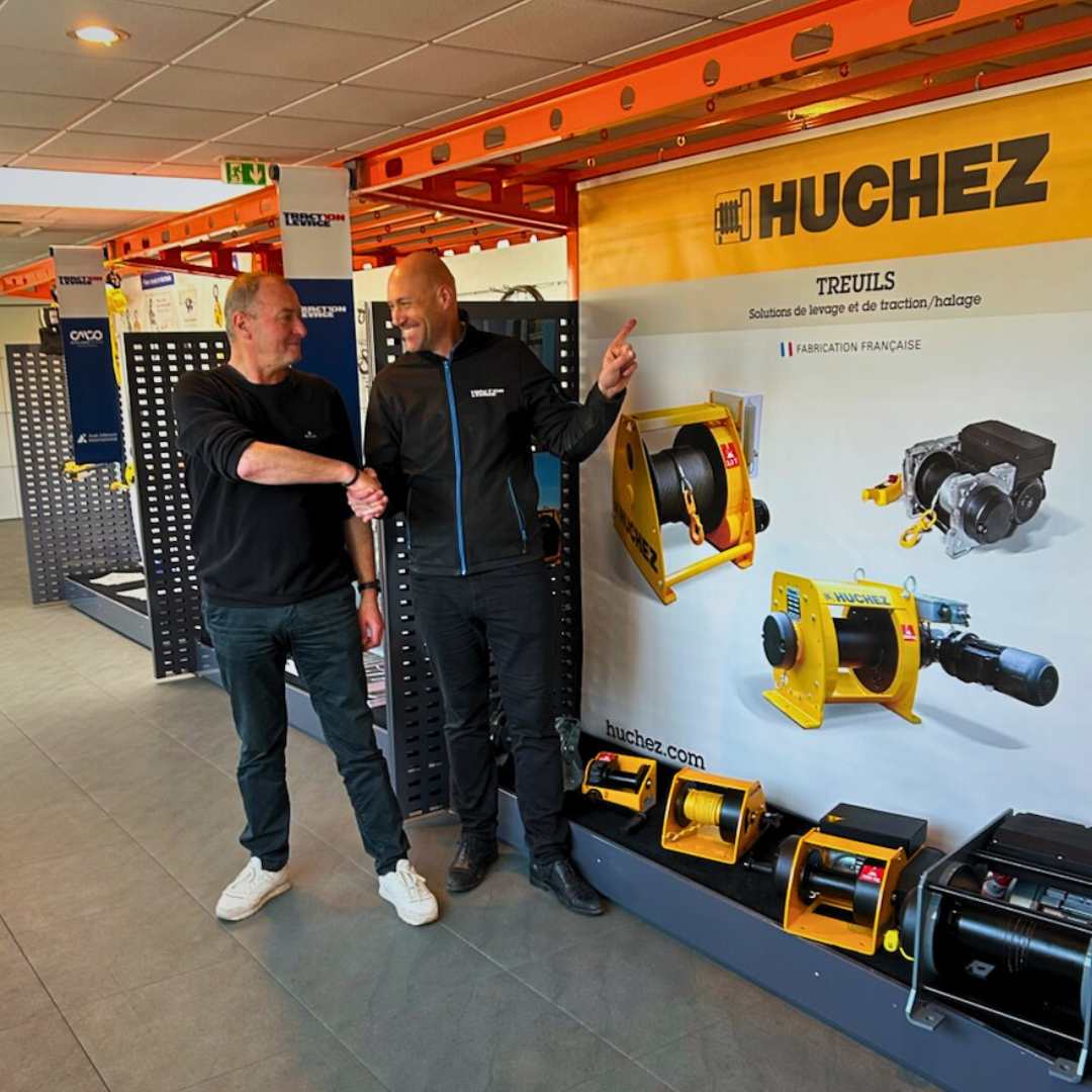 Huchez is present in our showroom! | © Traction Levage Huchez is present in our showroom! | © Traction Levage