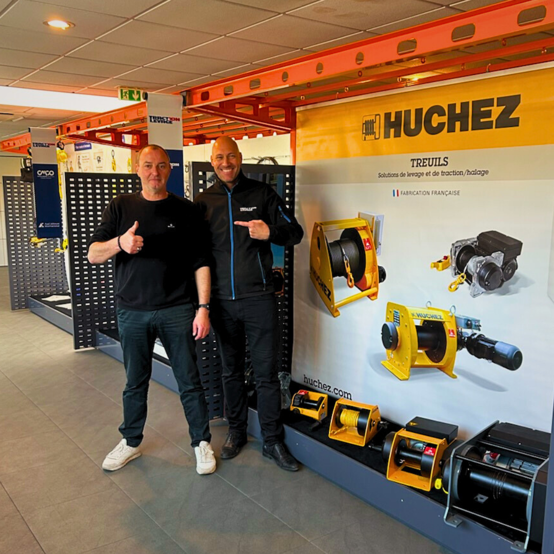 Partnership between Huchez and Traction Levage | © Traction Levage Partnership between Huchez and Traction Levage | © Traction Levage